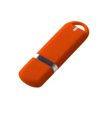 USB-флешка на 16 ГБ 3.0 USB, с покрытием soft-touch, оранжевый