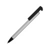 Купить Ручка-подставка шариковая Кипер Металл, серебристый с нанесением логотипа