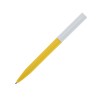 Купить Шариковая ручка Unix из переработанной пластмассы, синие чернила - Желтый с нанесением логотипа