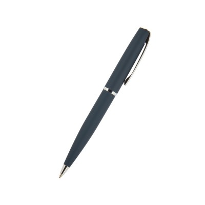 Купить Ручка Sienna шариковая  автоматическая, синий металлический корпус, 1.0 мм, синяя с нанесением логотипа