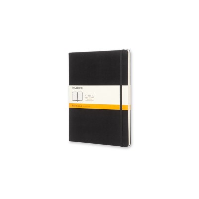 Купить Записная книжка Moleskine Classic (в линейку), Хlarge (19х25 см), черный с нанесением логотипа
