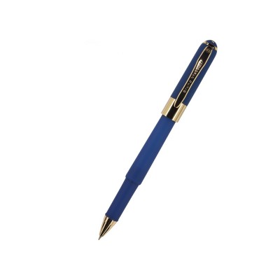 Купить Ручка пластиковая шариковая Monaco, 0,5мм, синие чернила, темно-синий с нанесением