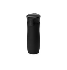 Вакуумная термокружка с кнопкой Streamline, Waterline, soft-touch, черный