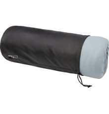 Плед Marigold из флиса из вторичного ПЭТ и искусственного меха, серый/белый