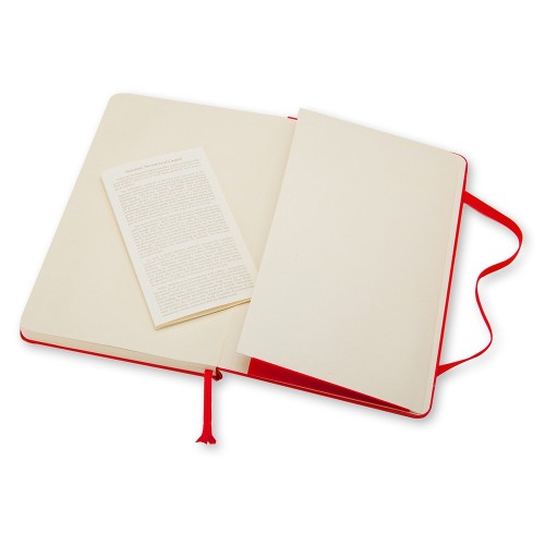 Купить Записная книжка Moleskine Classic (в линейку) в твердой обложке, Pocket (9x14см), красный с нанесением логотипа