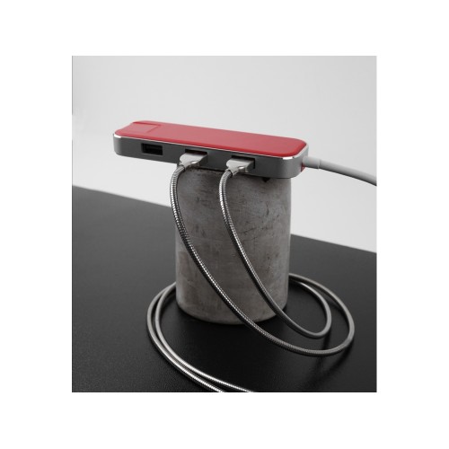 Купить Хаб USB Rombica Type-C Chronos Red с нанесением логотипа