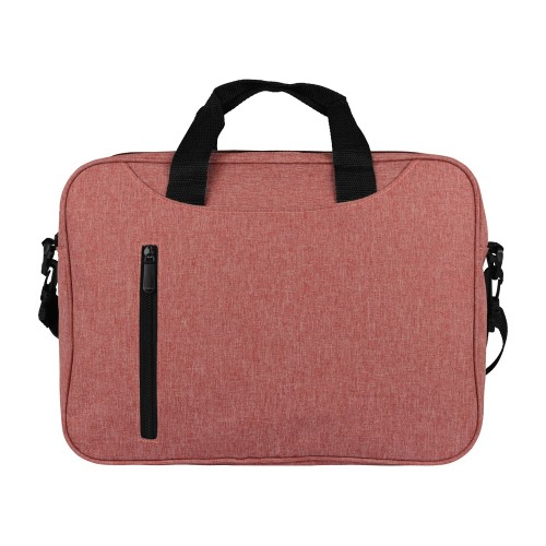 Купить Сумка для ноутбука Wing с вертикальным наружным карманом, красный (Р) с нанесением логотипа