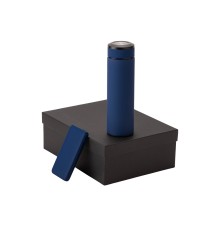 Подарочный набор с термосом и повербанком С2, темно-синий