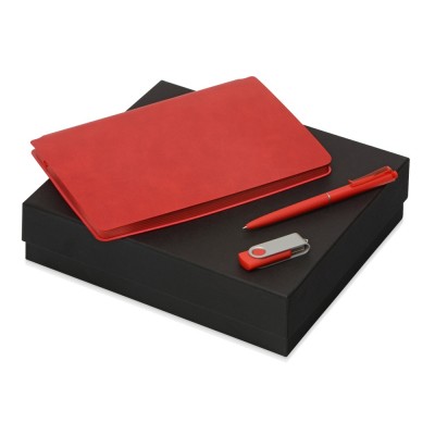 Купить Подарочный набор Notepeno, красный с нанесением