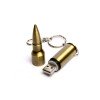 Купить Флешка в виде патрона от AK-47, 64 Гб, бронзовый с нанесением логотипа
