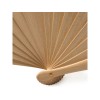 Купить Деревянный веер с хлопчатобумажной тканью ZANTE, бежевый с нанесением логотипа