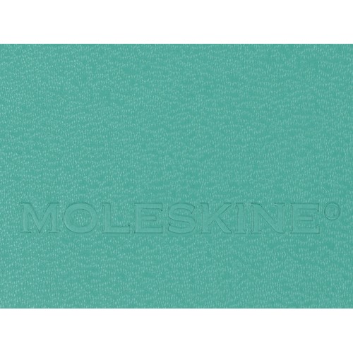 Купить Записная книжка Moleskine Classic (в линейку) в твердой обложке, Large (13х21см), морская волна с нанесением логотипа