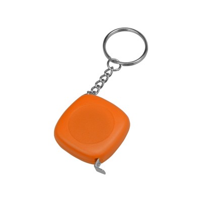 Купить Брелок-рулетка 1м Block, оранжевый с нанесением