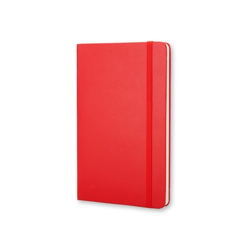 Купить Записная книжка Moleskine Classic (в линейку) в твердой обложке, Pocket (9x14см), красный с нанесением логотипа