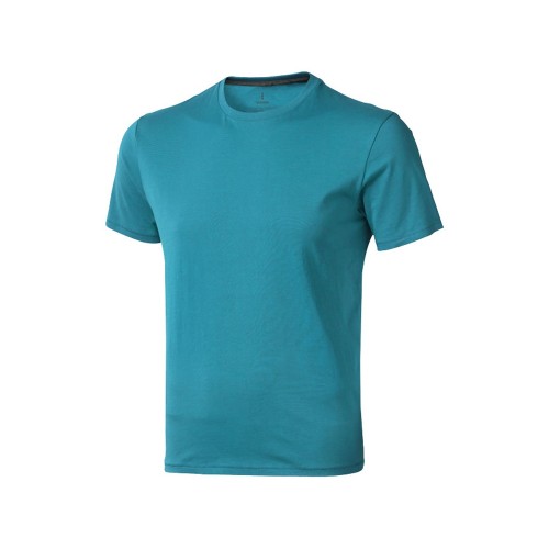 Купить Nanaimo мужская футболка с коротким рукавом, аква с нанесением логотипа