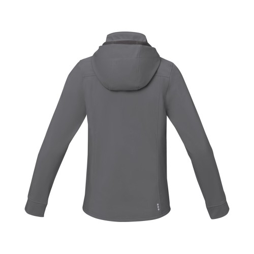 Купить Куртка софтшел Langley женская, steel grey с нанесением логотипа