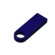 Купить USB 2.0-флешка на 64 Гб с мини чипом и круглым отверстием, синий с нанесением логотипа