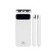 Купить RIVACASE VA2240 (10000mAh) с дисплеем, белый, внешний аккумулятор 12/48 с нанесением логотипа