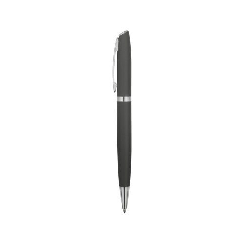 Купить Ручка металлическая шариковая Flow soft-touch, серый/серебристый с нанесением логотипа Купить Ручка металлическая шариковая Flow soft-touch, серый/серебристый с нанесением логотипа