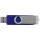 Купить USB/micro USB-флешка 2.0 на 16 Гб Квебек OTG, синий с нанесением логотипа