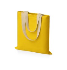Сумка для шопинга Steady из хлопка с парусиновыми ручками, 260 г/м2, желтый