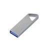 Купить USB 3.0-флешка на 128 Гб с мини чипом, компактный дизайн, отверстие треугольной формы для цепочки с нанесением логотипа