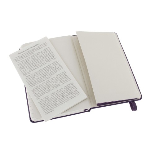 Купить Записная книжка Moleskine Classic (в линейку) в твердой обложке, Pocket (9x14см), фиолетовый с нанесением логотипа