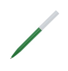 Шариковая ручка Unix из переработанной пластмассы, черные чернила - Зеленый