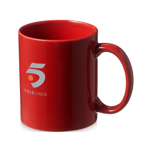 Купить Кружка керамическая Santos, красный с нанесением логотипа