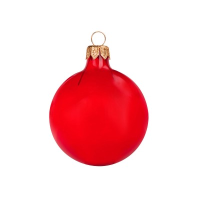 Купить Стеклянный шар красный полупрозрачный, заготовка шара 6 см, цвет 13 с нанесением логотипа