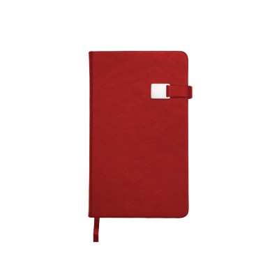 Купить Ежедневник недатированный А5 Premier, красный с нанесением логотипа