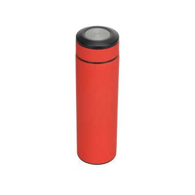 Купить Термос Confident с покрытием soft-touch 420мл, красный с нанесением