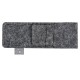 Купить Футляр для ручек из RPET-фетра Felt, серый с нанесением логотипа