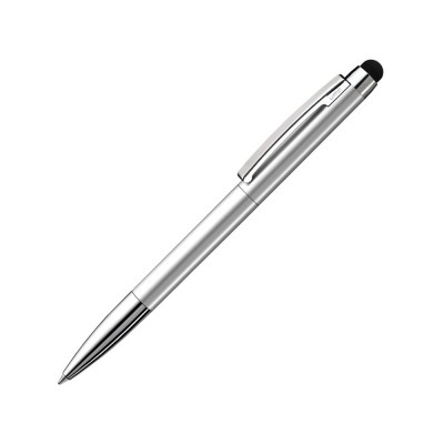 Купить Металлическая шариковая ручка Slide Touch, серебристый с нанесением