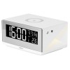 Купить Часы с беспроводным зарядным устройством Rombica Timebox 2, белый с нанесением логотипа