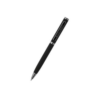 Купить Ручка Firenze шариковая автоматическая софт-тач, черная с нанесением логотипа