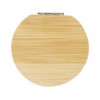 Купить Карманное зеркало в бамбуковой раме Afrodit, natural с нанесением логотипа