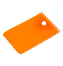 Прозрачный кармашек PVC, оранжевый цвет