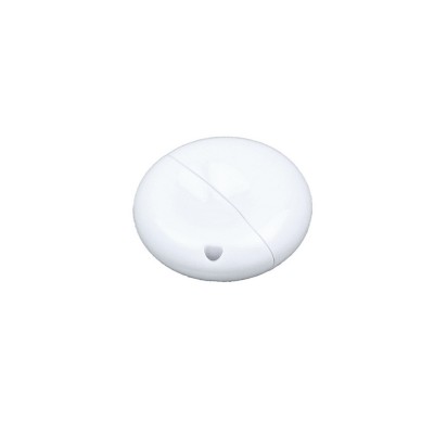 Купить Флешка промо круглой формы, 16 Гб, белый с нанесением логотипа