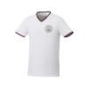 Купить Мужская футболка Elbert с коротким рукавом, белый/темно-синий/красный с нанесением логотипа
