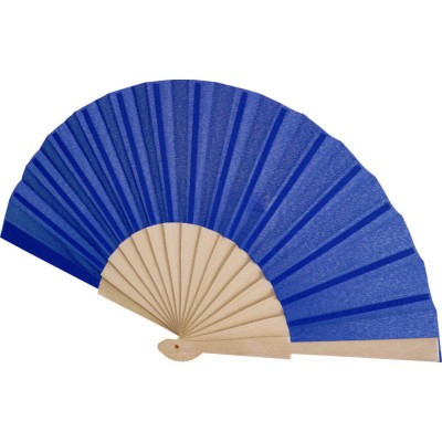 Купить Manuela веер - Ярко-синий с нанесением логотипа