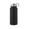 Купить Supra медная спортивная бутылка объемом 1 л с вакуумной изоляцией и 2 крышками, черный с нанесением логотипа