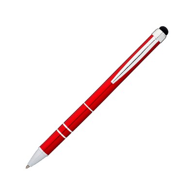Купить Ручка-стилус шариковая Charleston, красный, черные чернила с нанесением