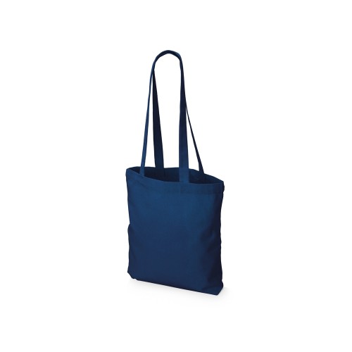 Купить Сумка из плотного хлопка Carryme 220, темно-синий с нанесением логотипа