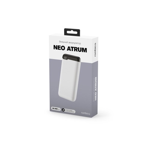 Купить Внешний аккумулятор Rombica NEO Atrum White с нанесением логотипа