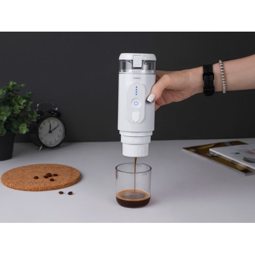 Купить Портативная кофемашина Rombica Barista 2 White с нанесением логотипа Купить Портативная кофемашина Rombica Barista 2 White с нанесением логотипа