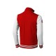 Купить Толстовка Varsity, красный/натуральный белый с нанесением логотипа