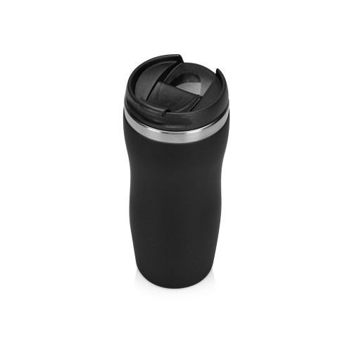 Купить Термокружка Mony Steel 350 мл, soft touch, черный (Р) с нанесением логотипа