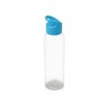 Купить Бутылка для воды Plain 2 630 мл, прозрачный/голубой с нанесением логотипа