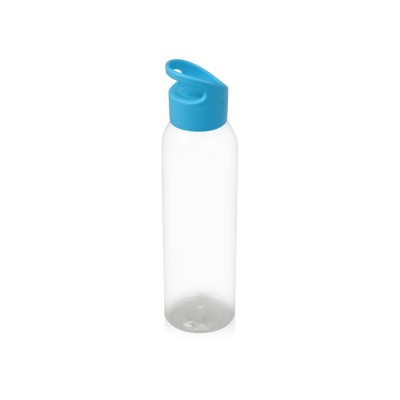 Купить Бутылка для воды Plain 2 630 мл, прозрачный/голубой с нанесением логотипа